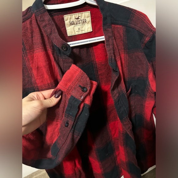 Plaid Flannel Button Up Hollister - Picture 5 of 5